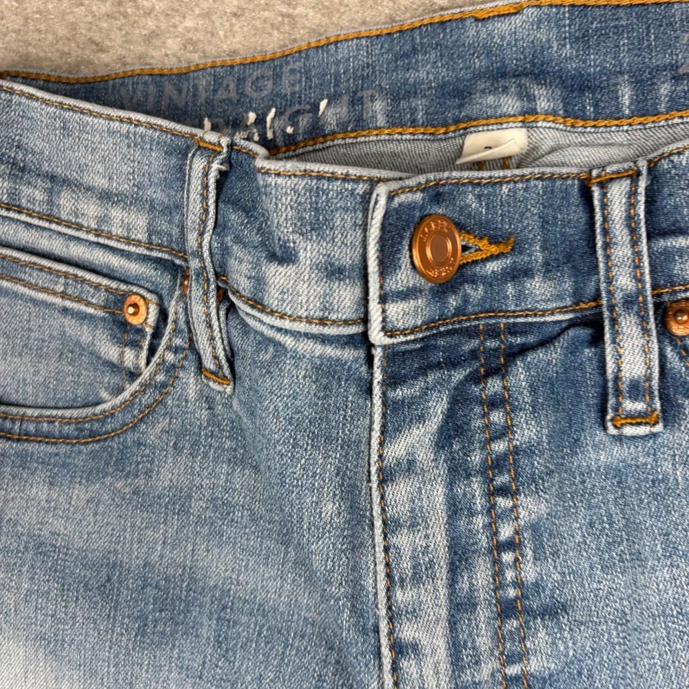 J Crew Vintage Slim Straight Jeans Womens 29 Light Wash Denim Classic Casual